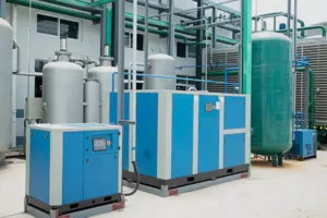 Water-lubricated air compressors